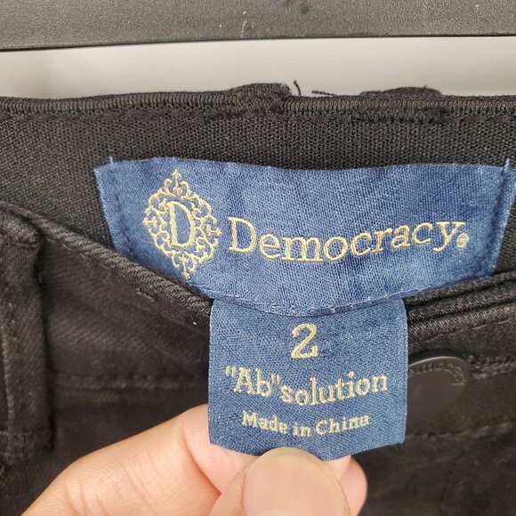 Democracy Ab solution High Rise Slim Straight Jeans Denim Women Size 2 NWT - Picture 6 of 14